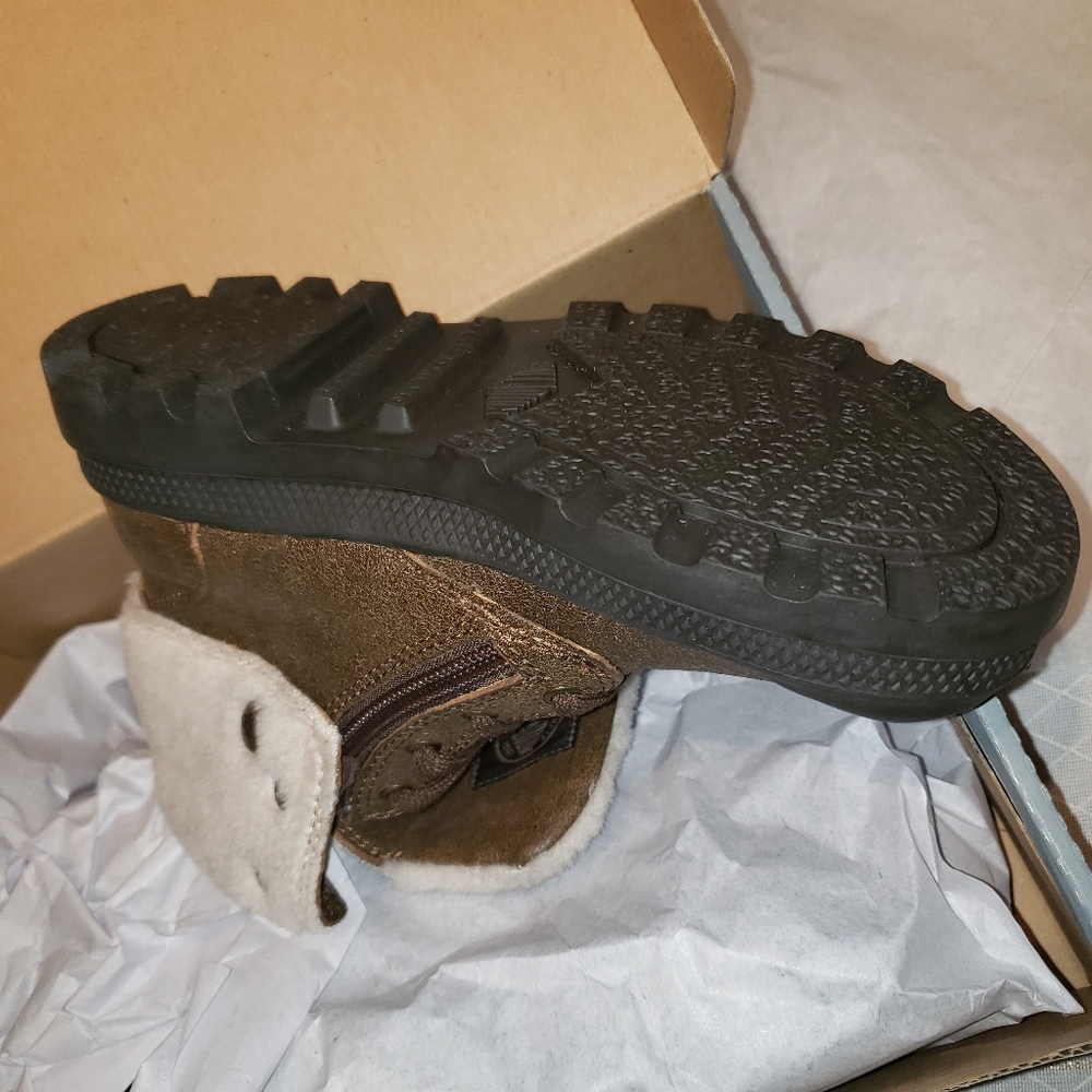 Palladium New CHILDREN's 2 ZIP Leather PILOT Cuffed KIDS Boots UNISEX NIB 🎉HP - Picture 7 of 16